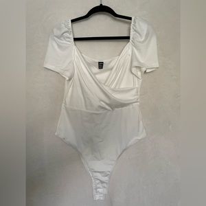 White Short Sleeve Bodysuit